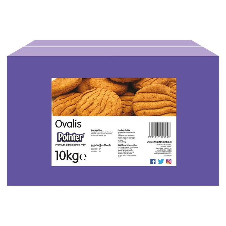 Pointer Ovalis High Protein Dog Biscuits 10kg 3 Pointer Ovalis High Protein Dog Biscuits 10kg