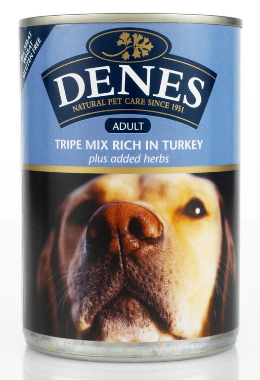 12 X Denes Dog Adult Tripe Mix Rich In Turkey + Herbs 400g 3 12 X Denes Dog Adult Tripe Mix Rich In Turkey + Herbs 400g