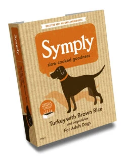 Symply Adult Turkey Bake Brown Rice & Veg Wet Dog Food -Danish Design || Scruffs || Great&Small Sales 1231021926 SymplyWetPackShotTurkey26RiceAdult