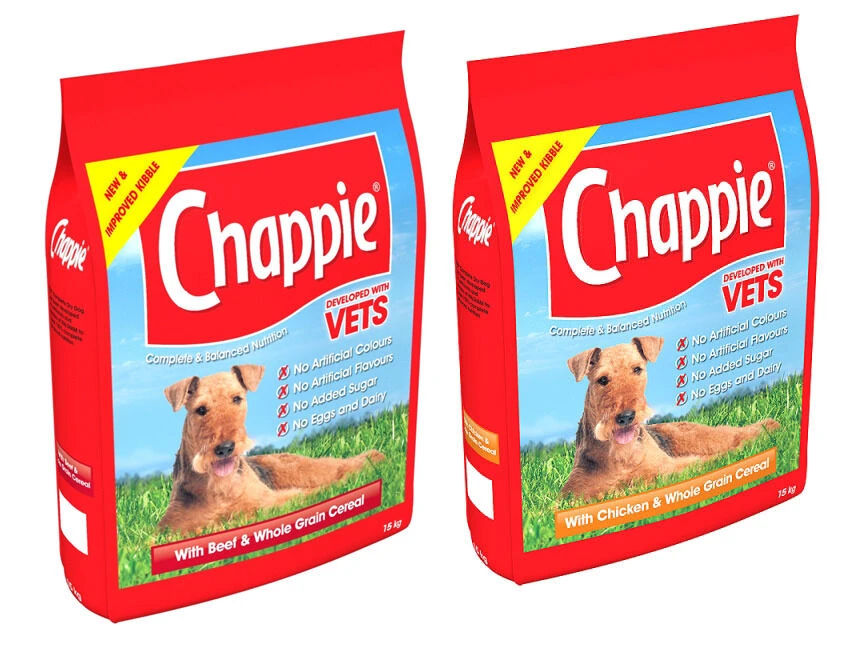 2 X 15kg Chappie Chicken & Beef Wholegrain Adult Dog Food 3 2 X 15kg Chappie Chicken & Beef Wholegrain Adult Dog Food