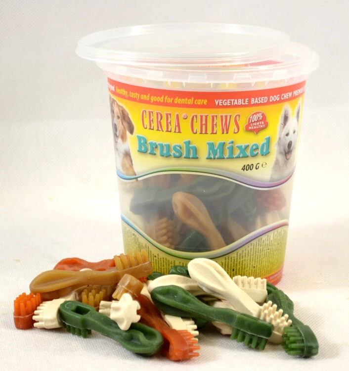 Antos Cerea Mixed Mini Toothbrush Chews Vegetarian Dog Treats 4 Antos Cerea Mixed Mini Toothbrush Chews Vegetarian Dog Treats - Image 2