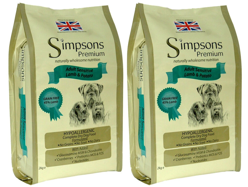 Simpsons Premium Adult Sensitive Lamb & Potato Dry Dog Food 4 Simpsons Premium Adult Sensitive Lamb & Potato Dry Dog Food - Image 2