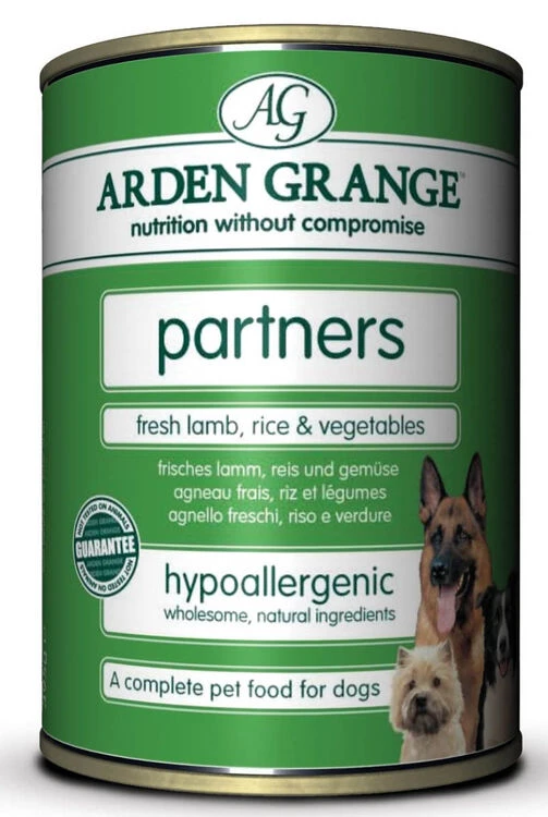 24 X 395g Arden Grange Partners Fresh Lamb, Rice & Vegetables Wet Dog Food 3 24 X 395g Arden Grange Partners Fresh Lamb, Rice & Vegetables Wet Dog Food
