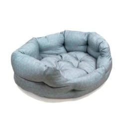 Great&Small Grey Geometric Fibre Slumber Bed