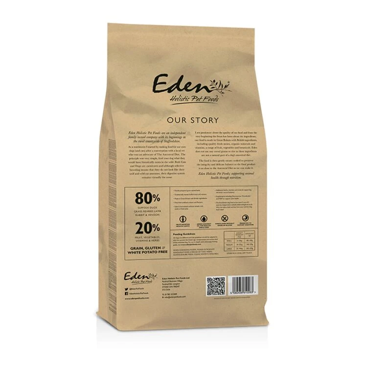 Eden 80/20 Country Cuisine Working And Sporting Dog Small Kibble 4 Eden 80/20 Country Cuisine Working And Sporting Dog Small Kibble - Image 2