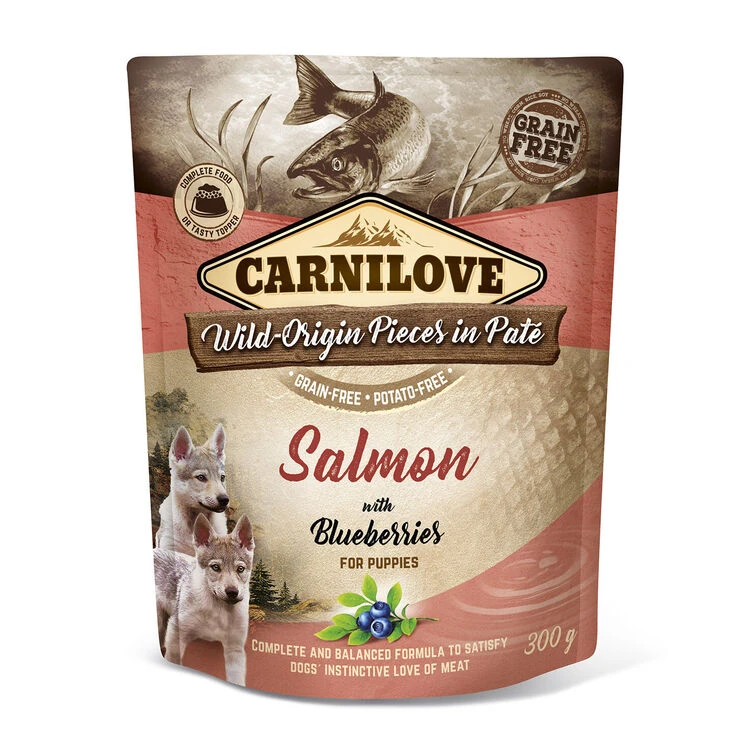 Carnilove Salmon With Blueberries Wet Puppy Food 3 Carnilove Salmon With Blueberries Wet Puppy Food
