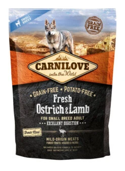 Carnilove Fresh Ostrich & Lamb Small Breed Adult Dog Food