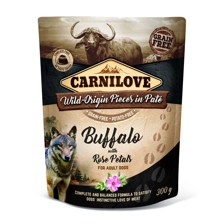 Carnilove Buffalo With Rose Petals Wet Dog Food 3 Carnilove Buffalo With Rose Petals Wet Dog Food