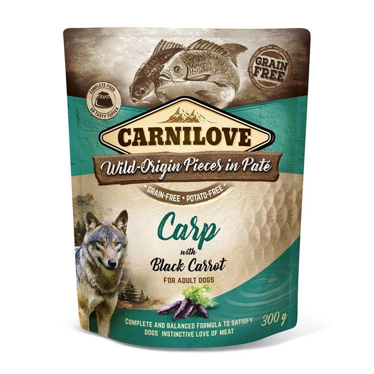 Carnilove Carp With Black Carrot Wet Dog Food 3 Carnilove Carp With Black Carrot Wet Dog Food