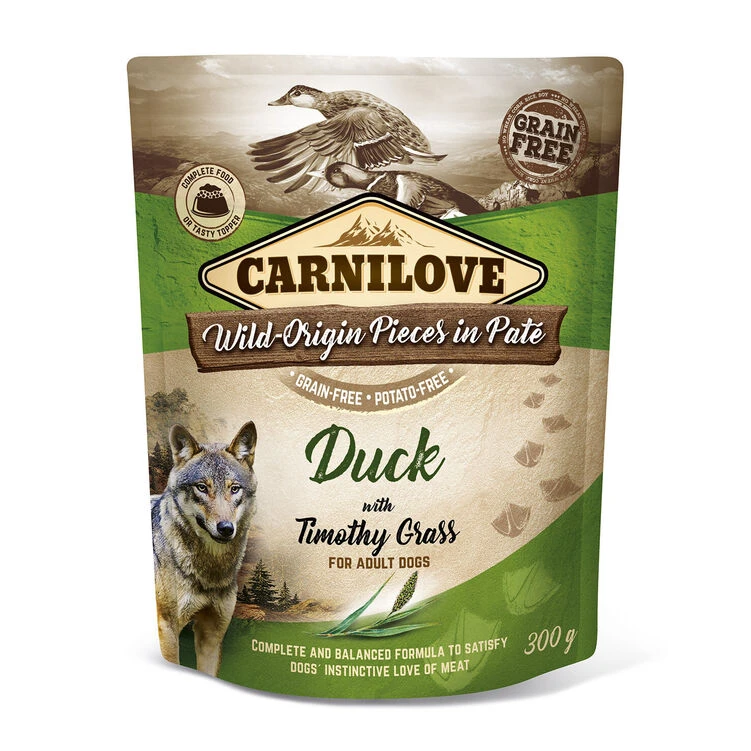 Carnilove Duck With Timothy Grass Wet Dog Food 3 Carnilove Duck With Timothy Grass Wet Dog Food