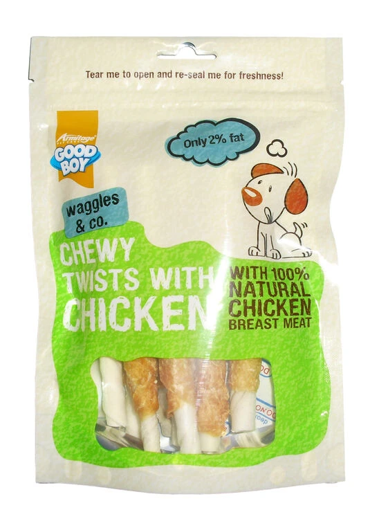 Good Boy Waggles & Co Chewy Twists With Chicken 3 Good Boy Waggles & Co Chewy Twists With Chicken