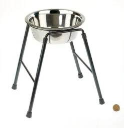 Classic High Stand Raised Dog Feeder & Stainless Dish