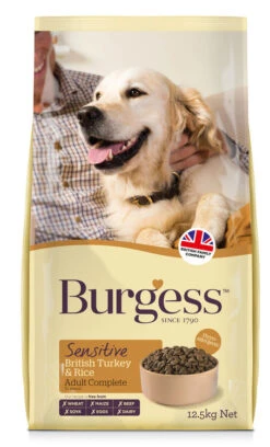 Burgess Sensitive Adult Dog Turkey & Rice Adult Dry Dog Food