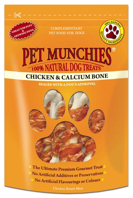 Pet Munchies Chicken & Calcium Bones Dog Treats 3 Pet Munchies Chicken & Calcium Bones Dog Treats