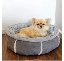 Rosewood 40 Winks Deep Plush Donut Bed Grey