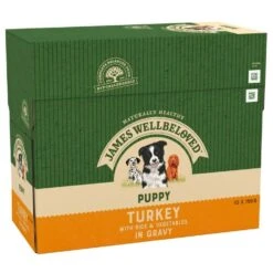 JAMES WELLBELOVED Turkey With Rice Puppy Pouch 10x150g