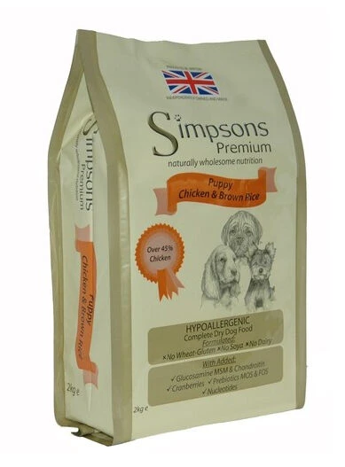 Simpsons Premium Puppy Chicken & Brown Rice Dog Food 3 Simpsons Premium Puppy Chicken & Brown Rice Dog Food