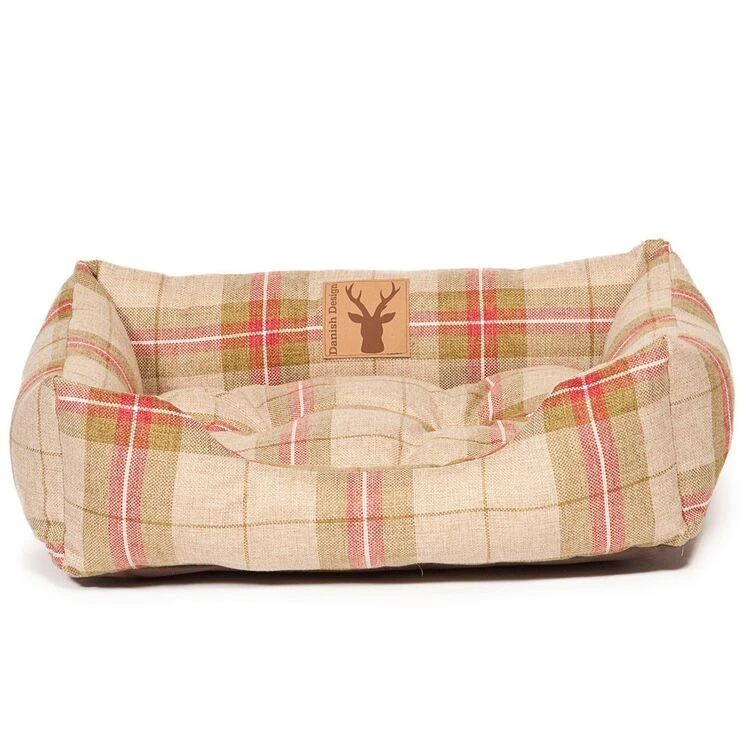 Danish Design Newton Moss Cream & Red Dog Snuggle Bed 3 Danish Design Newton Moss Cream & Red Dog Snuggle Bed