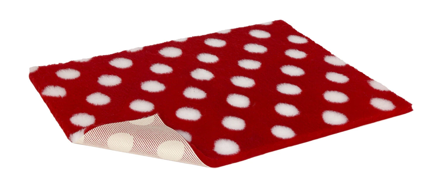 Non-slip Vetbed Red With White Polka Dot 3 Non-slip Vetbed Red With White Polka Dot