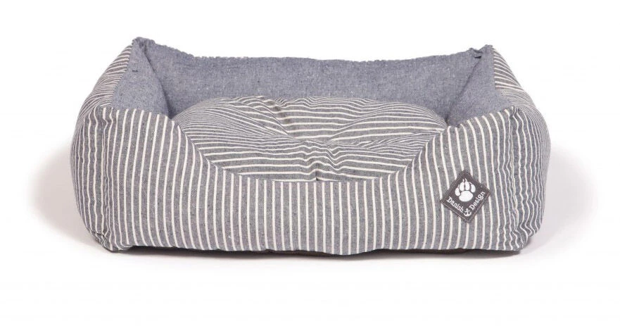Danish Design Maritime Blue Stripe Snuggle Dog Bed 3 Danish Design Maritime Blue Stripe Snuggle Dog Bed