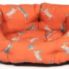 Danish Design Orange Woodland Hare Deluxe Slumber Dog Bed -Danish Design || Scruffs || Great&Small Sales 49402