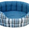 Premium Heavy Duty Antibacterial Oval Drop Front Softee Plaid Dog Bed - Aqua Blue 1 Premium Heavy Duty Antibacterial Oval Drop Front Softee Plaid Dog Bed - Aqua Blue -Danish Design || Scruffs || Great&Small Sales 54264
