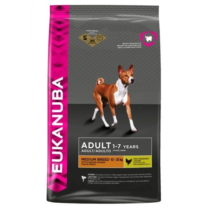 Eukanuba Dog Adult Medium Breed Chicken 12kg 3 Eukanuba Dog Adult Medium Breed Chicken 12kg