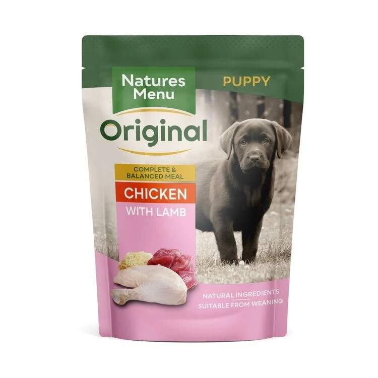 Natures Menu Chicken & Lamb Junior Puppy Wet Dog Food 3 Natures Menu Chicken & Lamb Junior Puppy Wet Dog Food