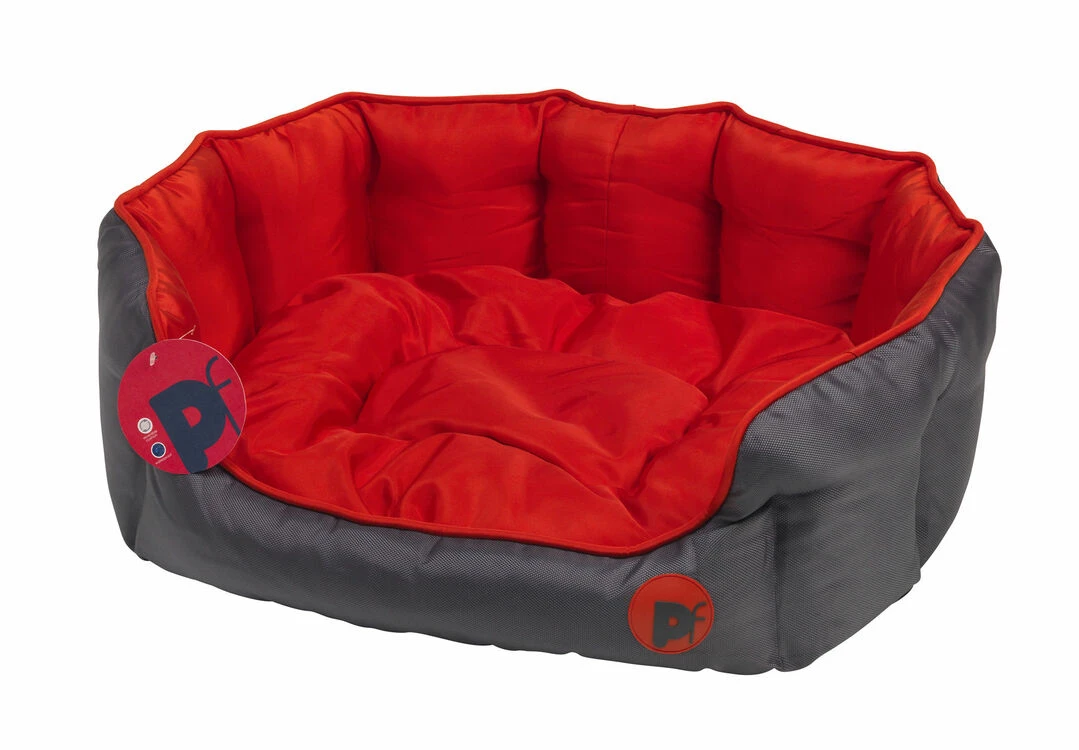 Petface Oxford Oval Bed Red 4 Petface Oxford Oval Bed Red - Image 2