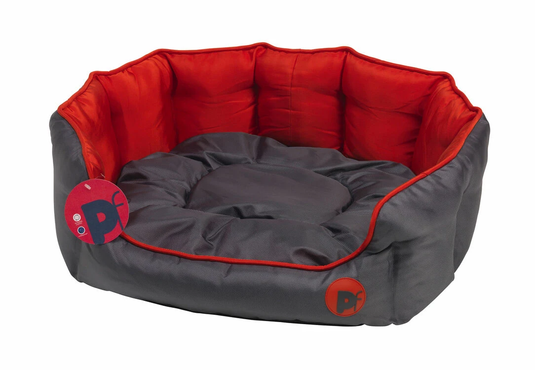 Petface Oxford Oval Bed Red 11 Petface Oxford Oval Bed Red - Image 9