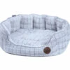 Petface White Plush Oval Bed -Danish Design || Scruffs || Great&Small Sales 5a7c2741a04e83.40335879