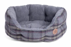 Petface Grey Tweed Oval Bed -Danish Design || Scruffs || Great&Small Sales 5be1a09944d8a1.31878272