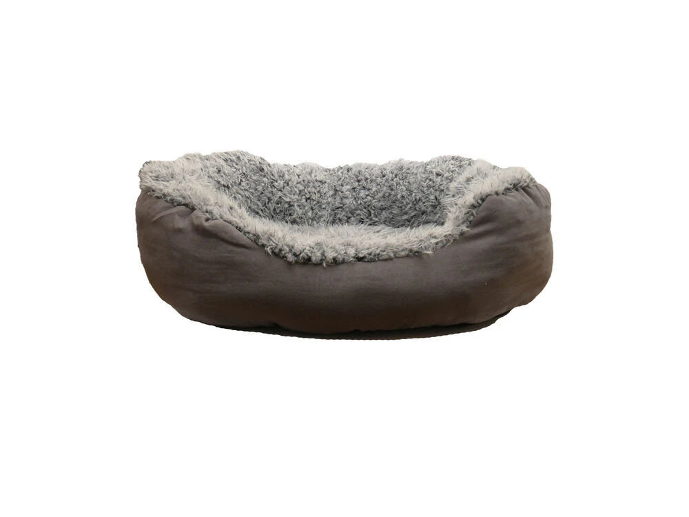 Rosewood 40 Winks Oval Bed Grey Lion Faux Suede 3 Rosewood 40 Winks Oval Bed Grey Lion Faux Suede