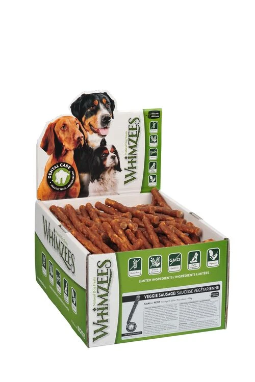 150 X 15g Whimzees Veggie Sausage Small Dog 3 150 X 15g Whimzees Veggie Sausage Small Dog