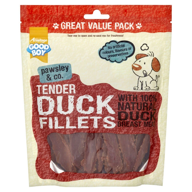 3 X Good Boy Pawsley & Co Tender Duck Fillets 320g 3 3 X Good Boy Pawsley & Co Tender Duck Fillets 320g