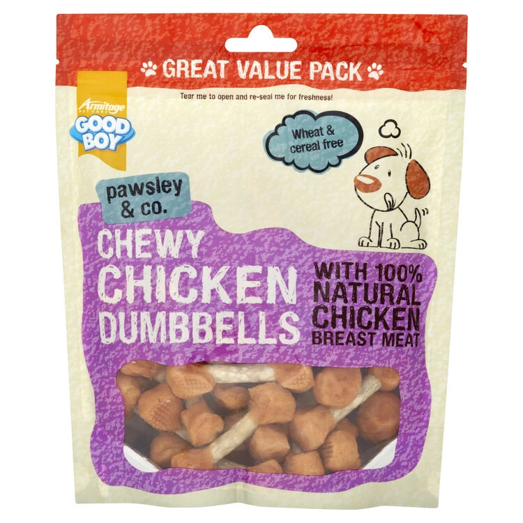 Good Boy Pawsley Chicken Dumbbells 3 Good Boy Pawsley Chicken Dumbbells