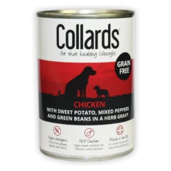 12 X Collards Grain Free Chicken In Gravy Wet Dog Food 390g