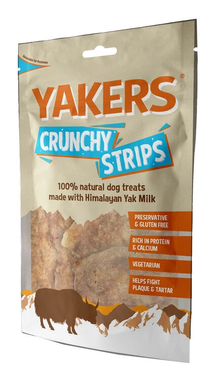 Yakers Crunchy Strips Natural Dog Treats 3 Yakers Crunchy Strips Natural Dog Treats
