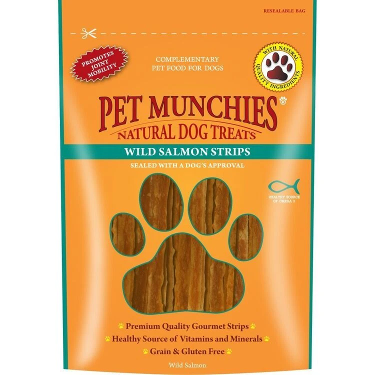 Pet Munchies Wild Salmon Strips 4 Pet Munchies Wild Salmon Strips - Image 2