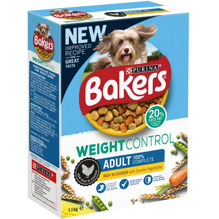 Bakers Adult Weight Control Dog Food Rich In Chicken With Country Vegetables 3 Bakers Adult Weight Control Dog Food Rich In Chicken With Country Vegetables