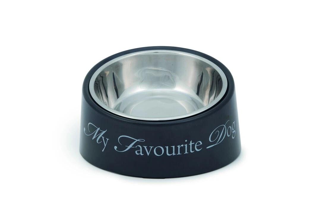 Designed By Lotte Melamine Feeding Bowl My Favourite Dog Grey 18cm 4 Designed By Lotte Melamine Feeding Bowl My Favourite Dog Grey 18cm - Image 2