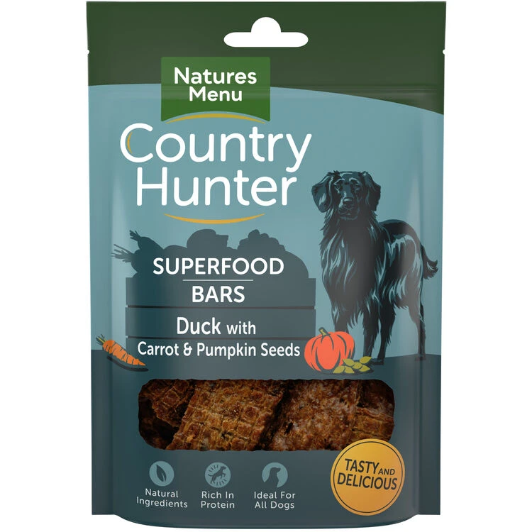 Country Hunter Dog Superfood Bar - Duck With Carrot & Pumpkin Seeds 3 Country Hunter Dog Superfood Bar - Duck With Carrot & Pumpkin Seeds