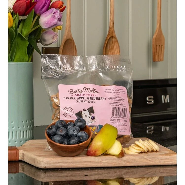 Betty Miller's Grain-Free Banana, Apple & Blueberry Bones 4 Betty Miller's Grain-Free Banana, Apple & Blueberry Bones - Image 2