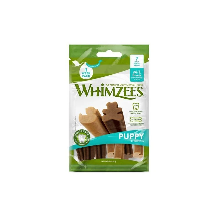 Whimzees Puppy Natural Daily Dental Treats 4 Whimzees Puppy Natural Daily Dental Treats - Image 2