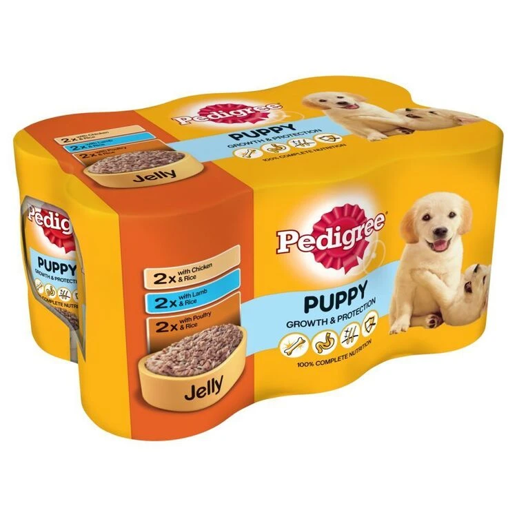 Pedigree Puppy Growth & Protection Mixed Selection In Jelly Wet Dog Food 3 Pedigree Puppy Growth & Protection Mixed Selection In Jelly Wet Dog Food