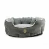 Ancol Sleepy Paws Oval Bed Grey Cord 1 Ancol Sleepy Paws Oval Bed Grey Cord -Danish Design || Scruffs || Great&Small Sales 810497