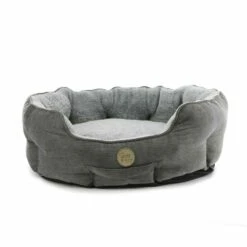 Ancol Sleepy Paws Oval Bed Grey Cord