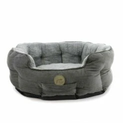 Ancol Sleepy Paws Oval Bed Grey Cord 7 Ancol Sleepy Paws Oval Bed Grey Cord -Danish Design || Scruffs || Great&Small Sales 810500