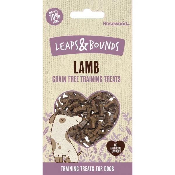 10 X 100g Rosewood Leaps & Bounds Lamb Grain Free Training Treats 3 10 X 100g Rosewood Leaps & Bounds Lamb Grain Free Training Treats