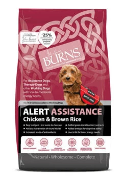 Burns Alert Adult & Senior Chicken & Brown Rice Assistance Dog Food -Danish Design || Scruffs || Great&Small Sales Alert Chicken 6kg